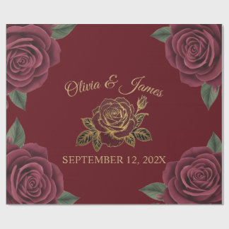 Cadeau Papier d'emballage pour mariage Moody or feuille R