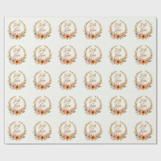 Cadeau Papier d'emballage pour mariage Tombez amoureux