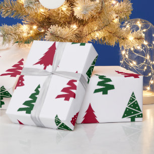 Cadeau Papier d'emballage pour sapin de Noël moderne
