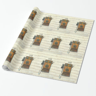 Cadeau papier d'emballage pour téléphone ancien