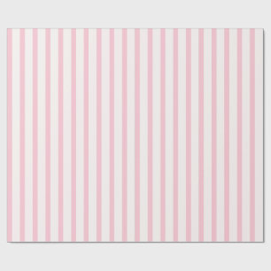 Cadeau Papier d'emballage rayures roses minimaliste