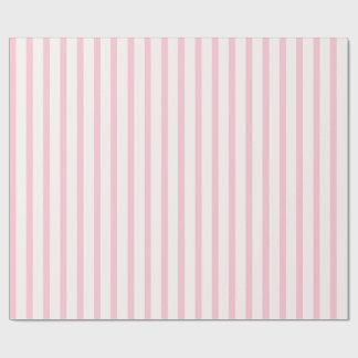Cadeau Papier d'emballage rayures roses minimaliste