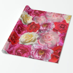 Cadeau papier d'emballage rose