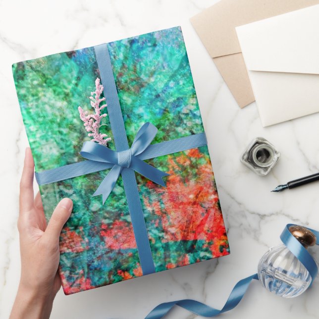 Cadeau Papier d'emballage rose foncé, décor sombre et cos (Cadeaux)