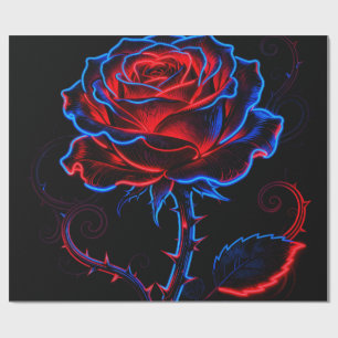 Cadeau Papier d'emballage Rose Néon