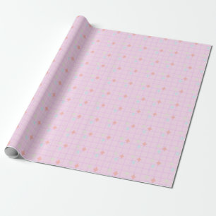 Cadeau Papier d'emballage rose texture étoile pailletée