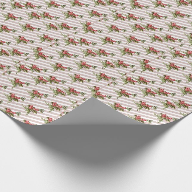 Cadeau Papier d'emballage Roses de printemps (Coin)