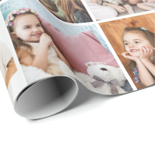 Cadeau Papier d'emballage simple collage de 42 photos