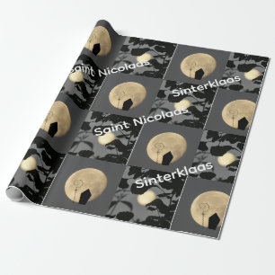 Cadeau Papier d'emballage Sinterklaas / Saint Nicolaas