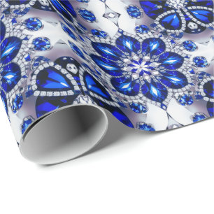 Cadeau Papier d'emballage spécial aux couleurs Bleues Bla