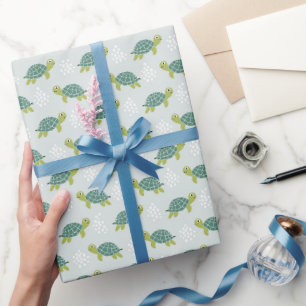 Cadeau Papier d'emballage Tortue, Fête d'anniversaire sur