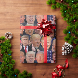 Cadeau Papier d'emballage Trump