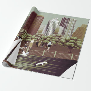 Cadeau Papier d'emballage urbain
