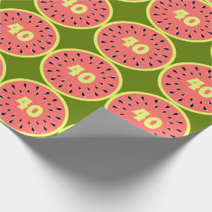Cadeau Papier d'emballage Watermelon Pink Multi Age 40