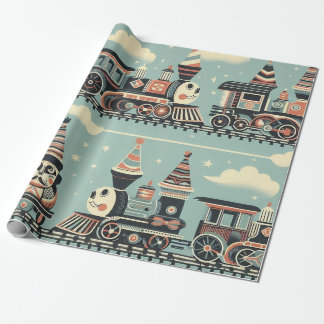 Cadeau Papier d'enlèvement d'anniversaire du train