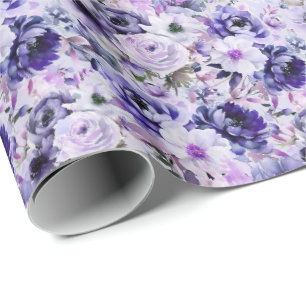 Cadeau Papier d'enrobage à mélange violet