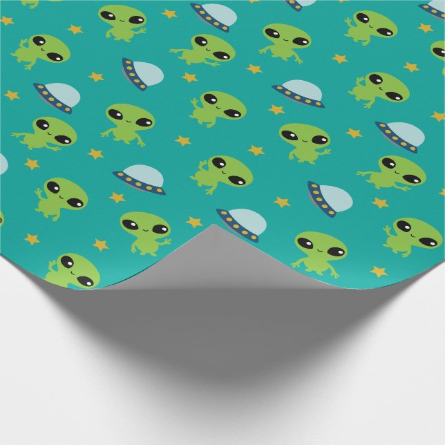 Cadeau Papier d'enrobage Aliens (Coin)