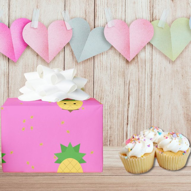 Cadeau Papier d'enrobage d'ananas doux (pineapple party)