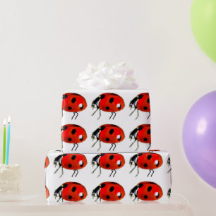 Cadeau Papier d'enrobage de coccinelle