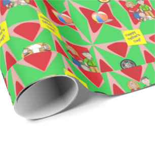 Cadeau Papier d'enrobage de fêtes des pères