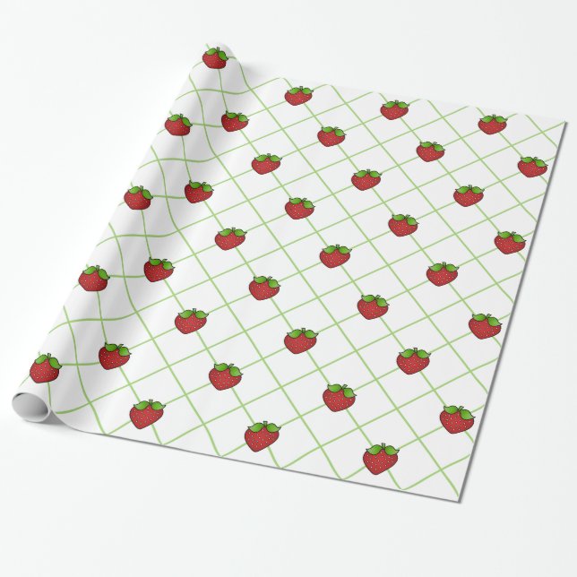 Cadeau Papier d'enrobage de fraises (Déroulé)