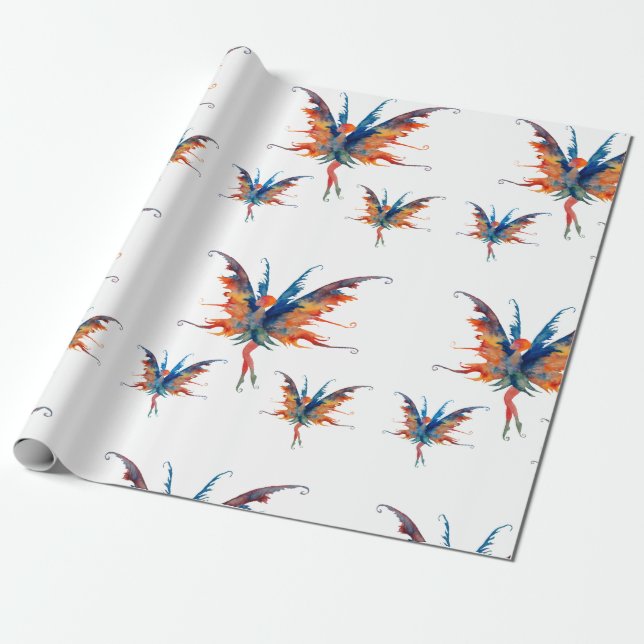 Cadeau Papier d'enrobage de matte fées (Déroulé)