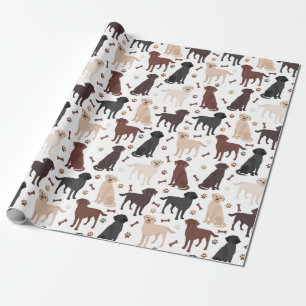 Cadeau Papier d'enrobage des pattes et des os de collie r