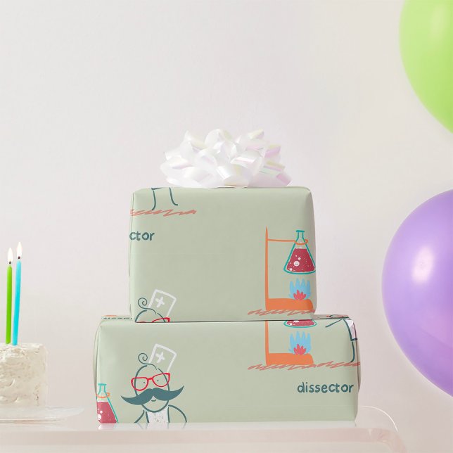 Cadeau Papier d'enrobage des scientifiques du secteur (Créateur téléchargé)