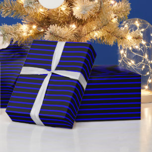 Cadeau Papier d'enrobage fin ligne bleue