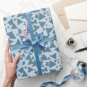 Cadeau Papier d'enrobage géométrique moderne Triangles