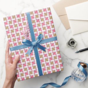 Cadeau Papier d'enrobage Motif à points floraux Whimsical
