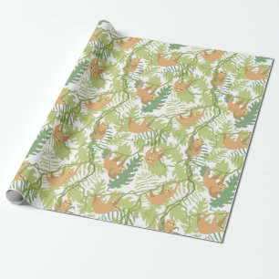 Cadeau Papier d'enrobage Motif Sloth