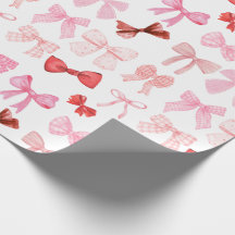 Papier d'enrobage rose et rouge des vaches