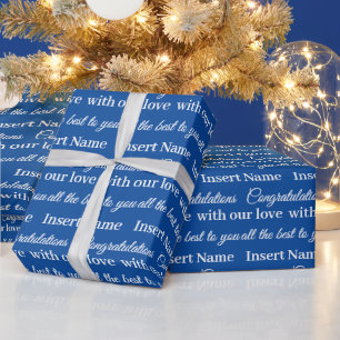 Cadeau Papier d'enrobage tout temps personnalisable moder