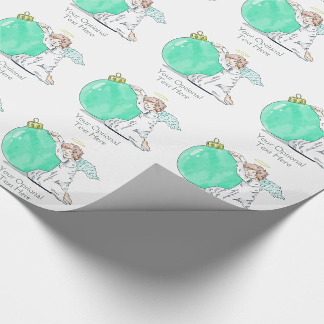 Cadeau Papier d'enveloppe de texte personnalisé Christmas (Coin)