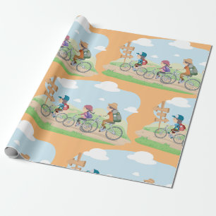 Cadeau Papier d'enveloppement à vélo extérieur