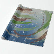 Papier d'enveloppement Abstrait à brosse