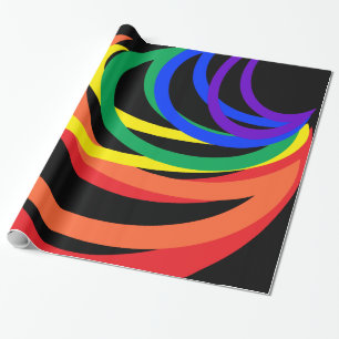Cadeau Papier d'enveloppement Abstrait arc-en-ciel