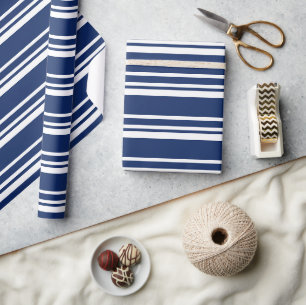 Cadeau PAPIER D'ENVELOPPEMENT Bleu BLANC