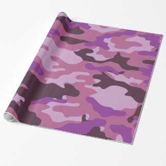 Cadeau Papier d'enveloppement Camouflage violet