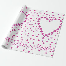 Papier d'enveloppement cardiaque pétales