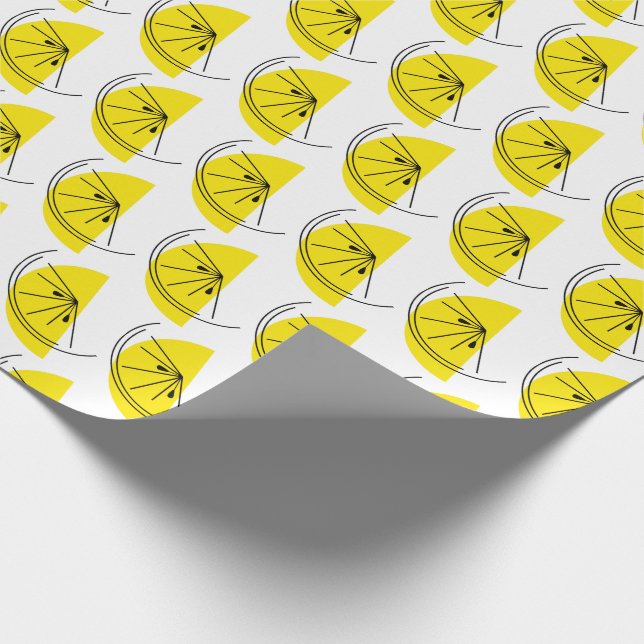 Cadeau Papier d'enveloppement Citrus Lemon (Coin)