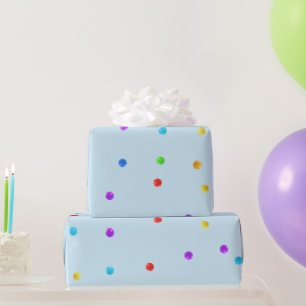 Cadeau Papier d'enveloppement coloré simple Pastel