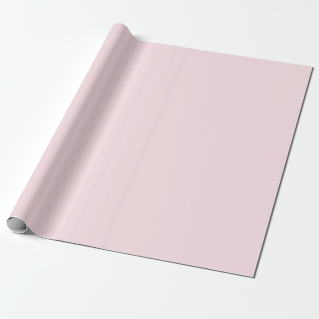 Cadeau Papier d'enveloppement couleur solide rose Whisper (Déroulé)