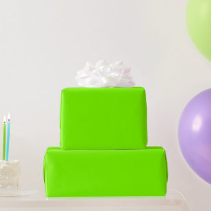 Cadeau Papier d'enveloppement couleur solide vert pelouse