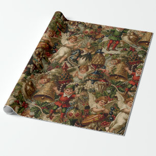 Cadeau Papier d'enveloppement d'abondance de Yuletide vic