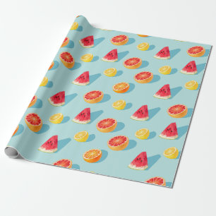 Cadeau Papier d'enveloppement d'agrumes