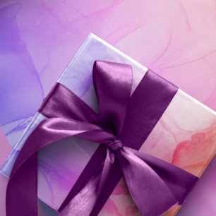 Cadeau Papier d'enveloppement d'art Abstrait rose coloré