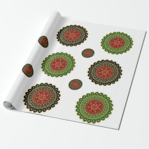 Cadeau Papier d'enveloppement d'art Mandala