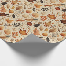 Papier d'enveloppement d'automne